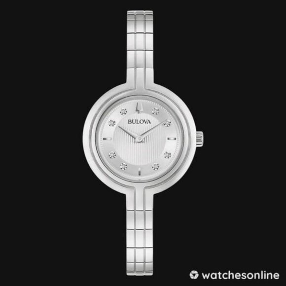 Bulova Women's Quartz Silver Stainless Steel Watch 30 MM - Picture 1 of 5